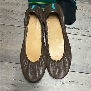 Chocolate Brown Tieks, size 10